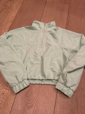 ALO Yoga Mint Green Half-Zip Pullover Jacket